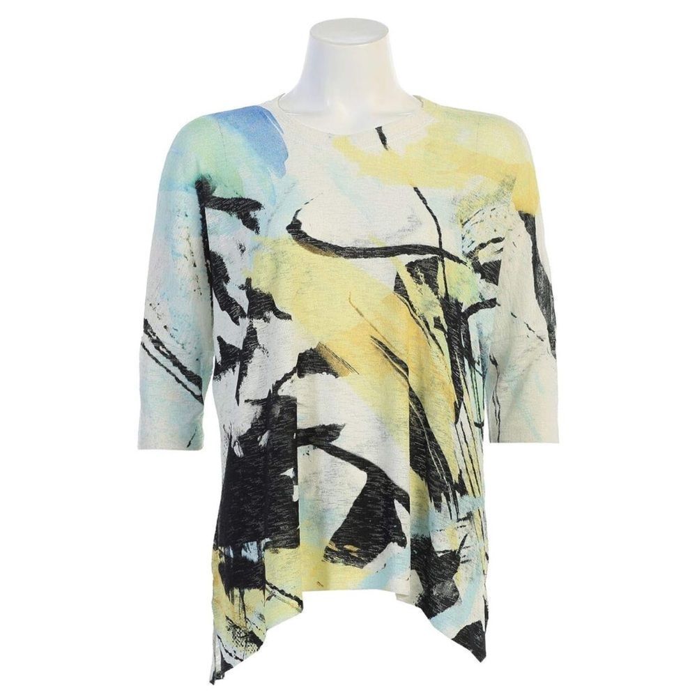 NEW Jess & Jane Women's Arizona Lite Knit Crepon Dolman Tunic Top Size M